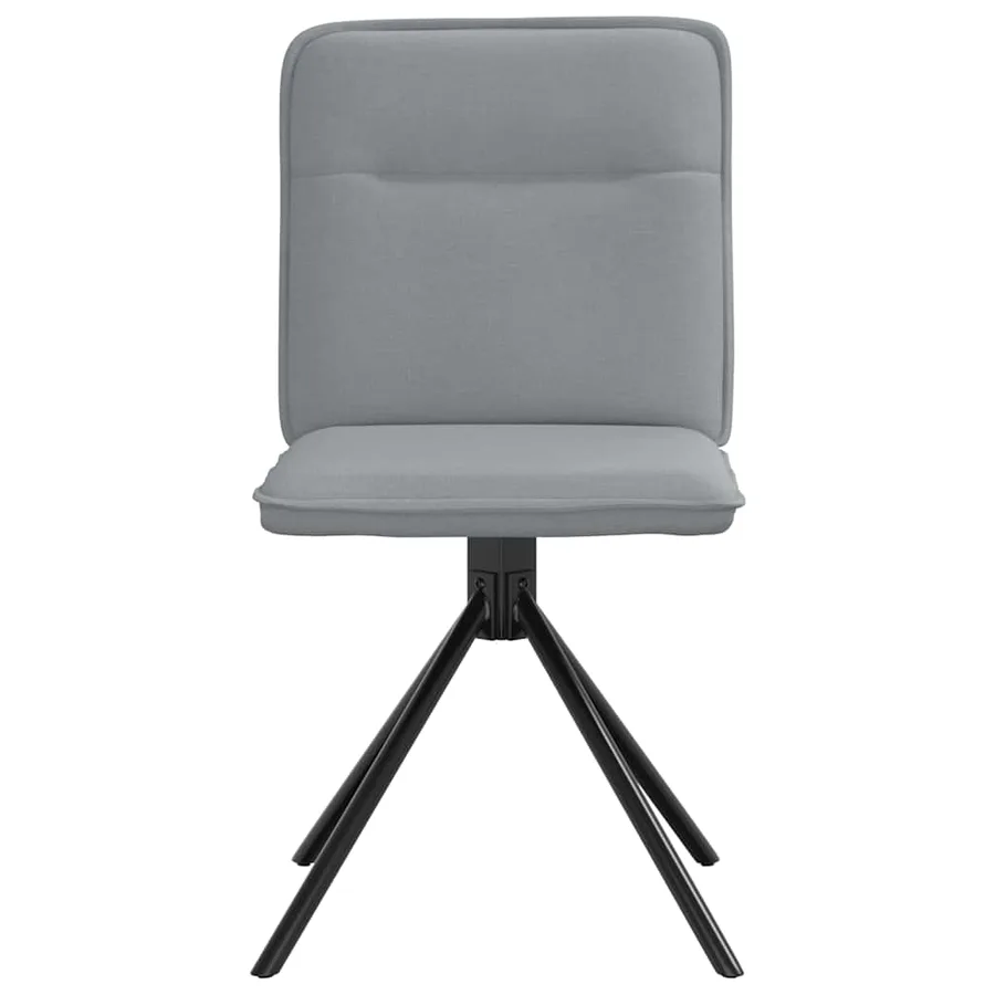 Chaises à manger lot de 2 gris clair tissu - 4