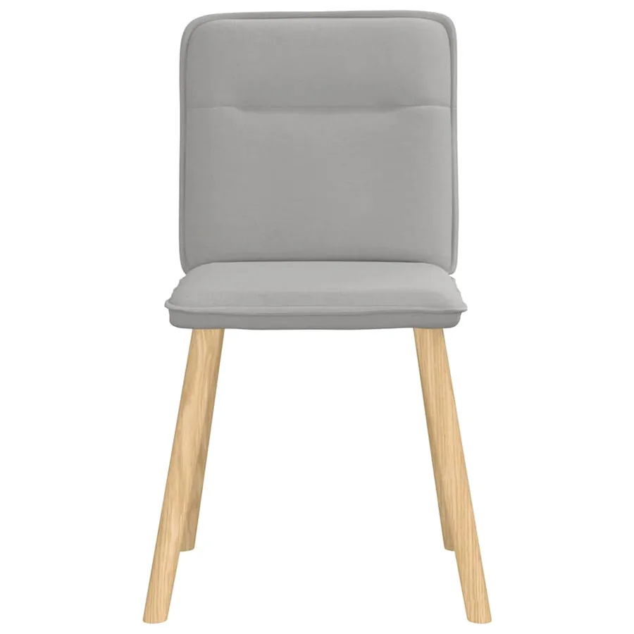Chaises à manger lot de 4 gris nuage tissu - 4