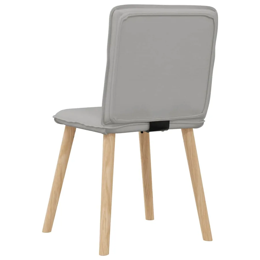 Chaises à manger lot de 4 gris nuage tissu - 6