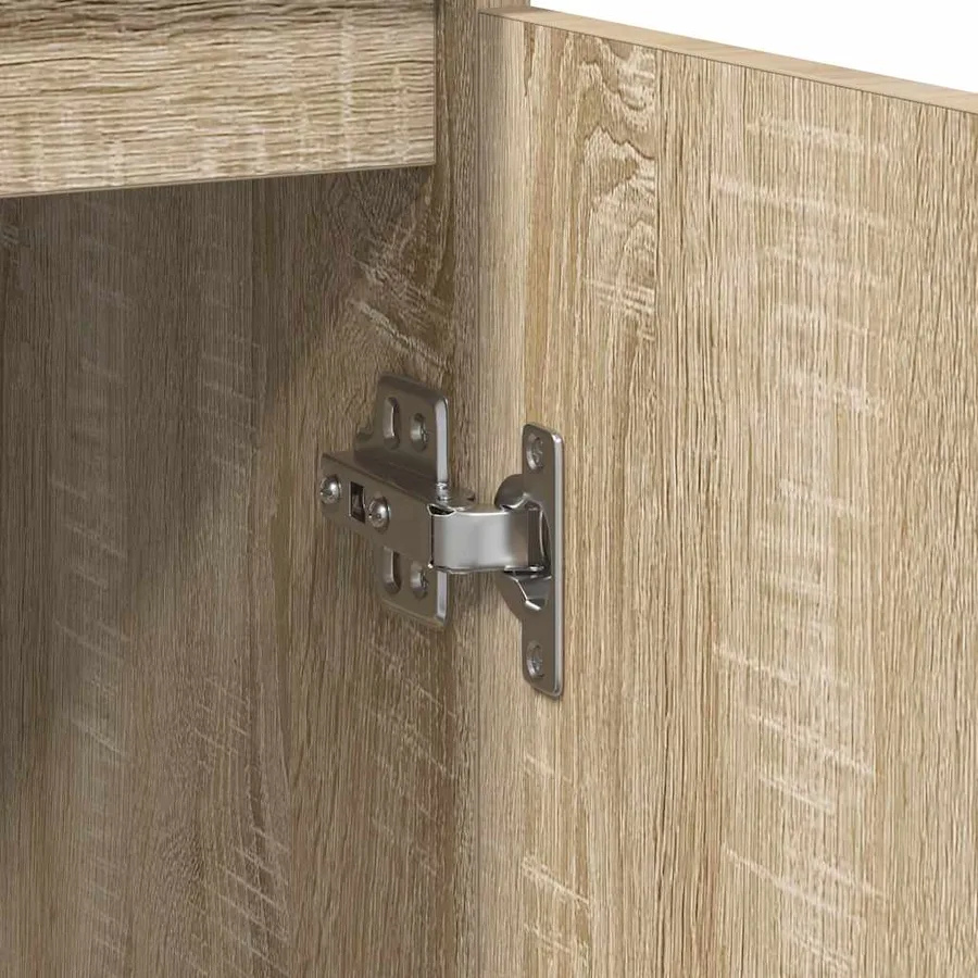 Buffet chêne sonoma 57x34x76 cm bois d'ingénierie - 10