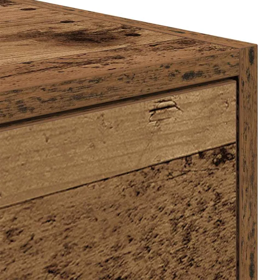 Meuble TV vieux bois 60x31x25,5 cm bois d'ingénierie - 10