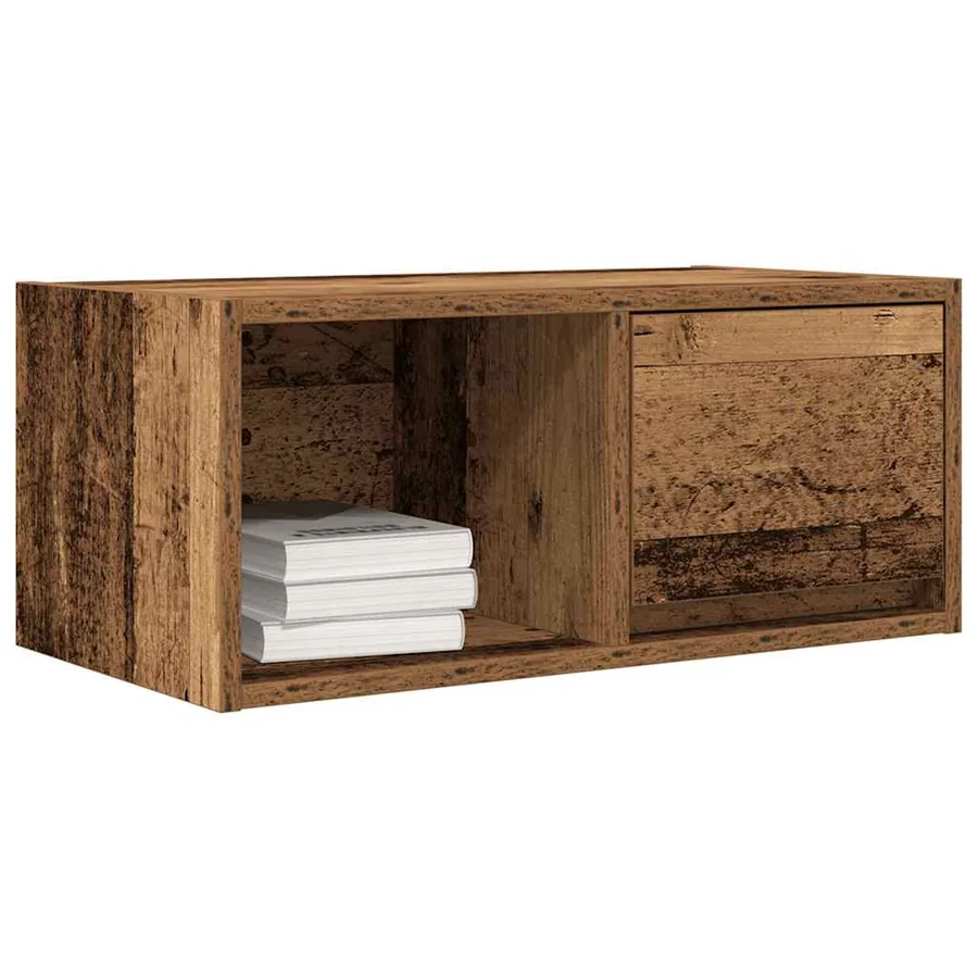 Meuble TV vieux bois 60x31x25,5 cm bois d'ingénierie - 4