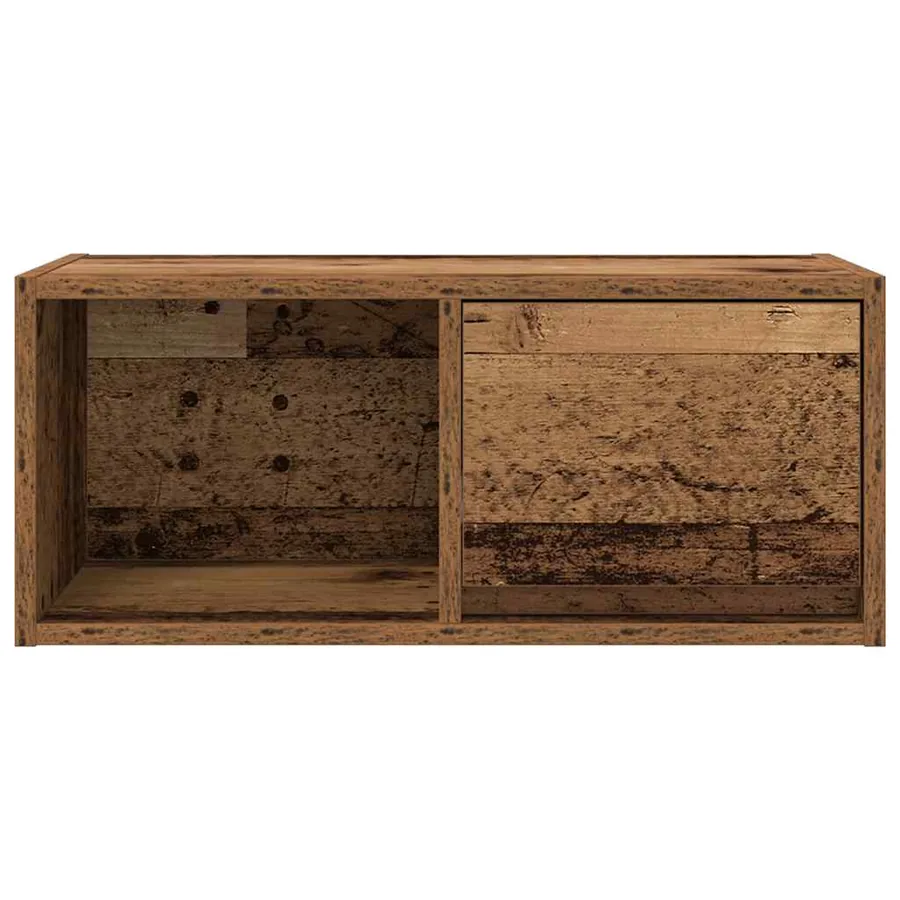 Meuble TV vieux bois 60x31x25,5 cm bois d'ingénierie - 6