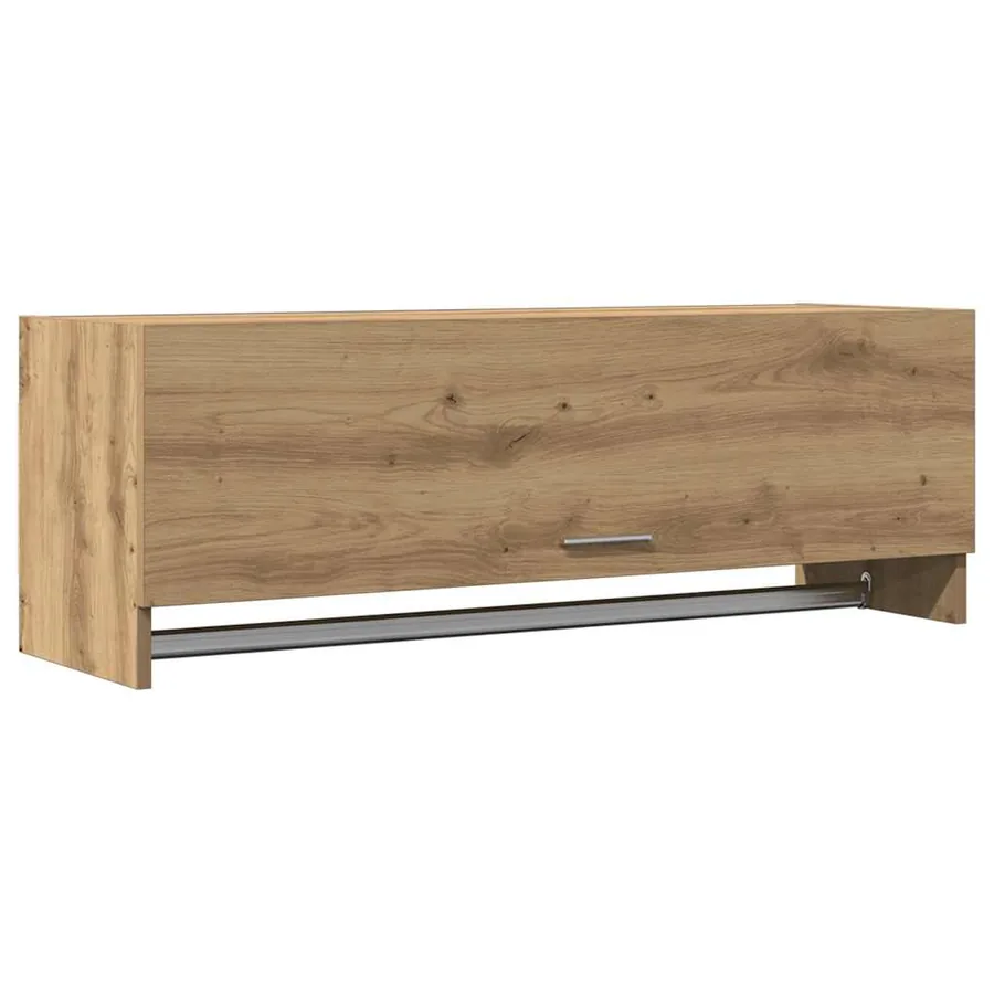 Garde-robe chêne artisanal 100x32,5x35 cm bois d'ingénierie - 2
