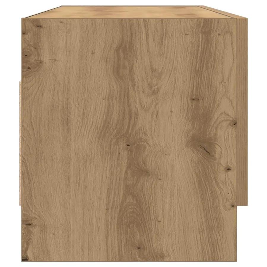 Garde-robe chêne artisanal 100x32,5x35 cm bois d'ingénierie - 6