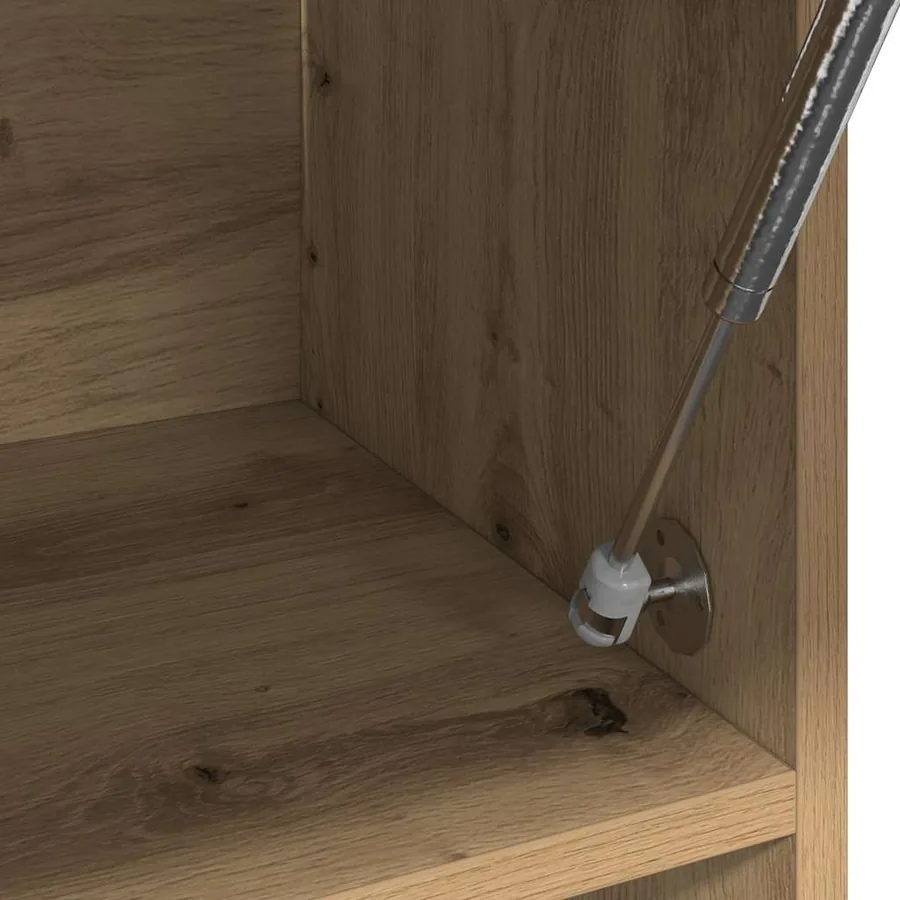 Garde-robe chêne artisanal 100x32,5x35 cm bois d'ingénierie - 7