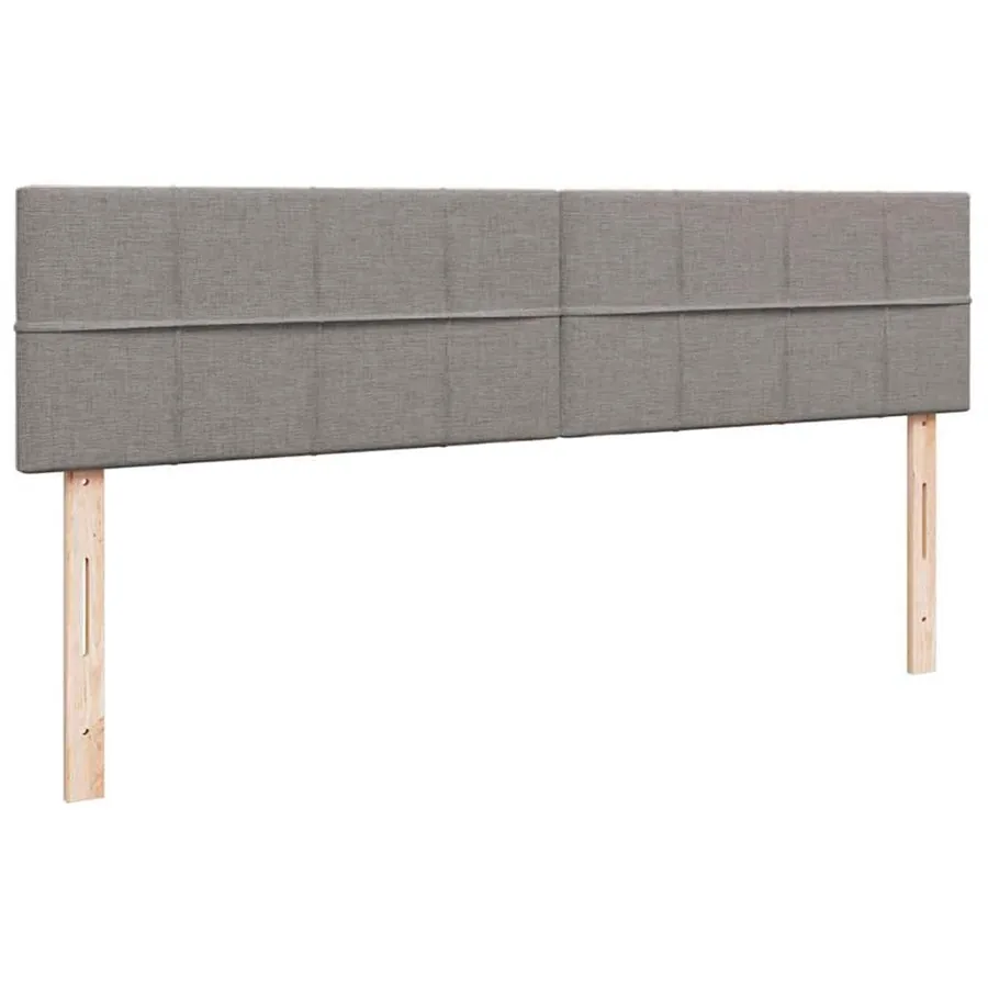 Lit ottoman avec matelas et LED Taupe 180x200cm tissu - 10