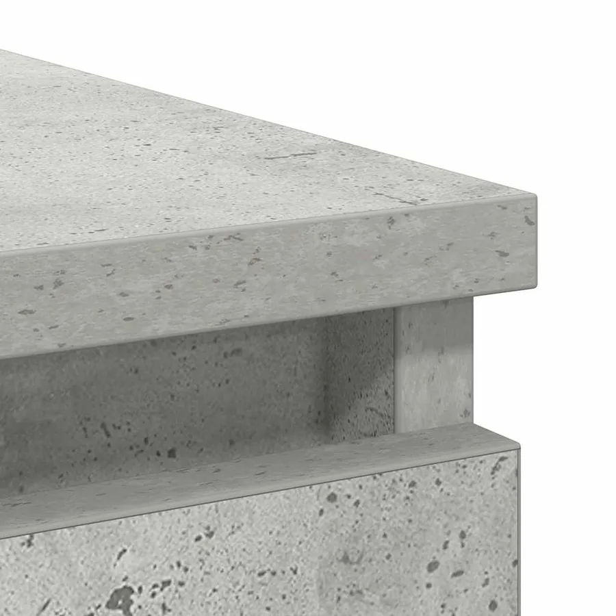 Buffet avec tiroirs gris béton 71x35x84 cm bois d'ingénierie - 10