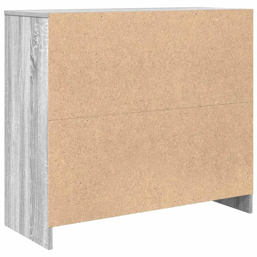 Buffet sonoma gris 85x34x76 cm bois d'ingénierie - 8