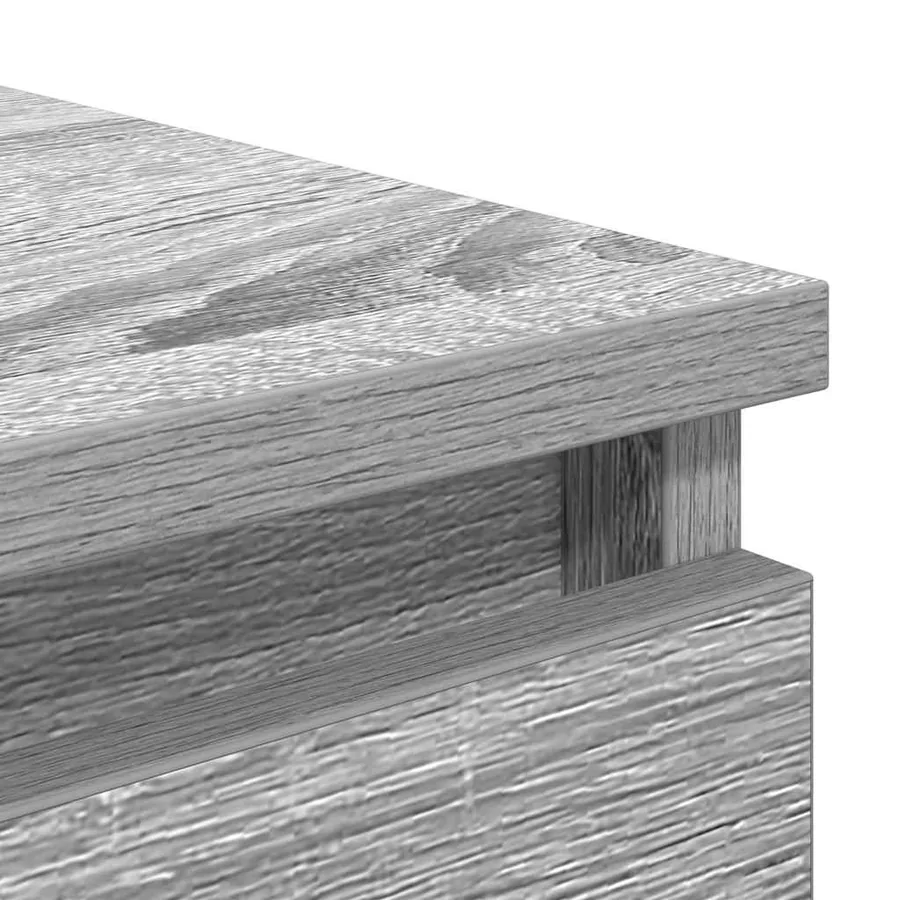 Buffet sonoma gris 37,5x35x76 cm bois d'ingénierie - 9