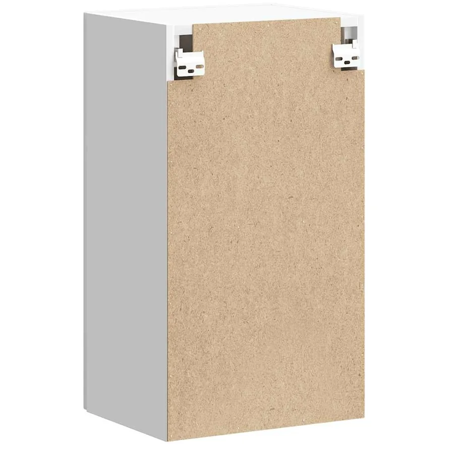 Armoire murale de cuisine Lucca blanc brillant bois ingénierie - 7