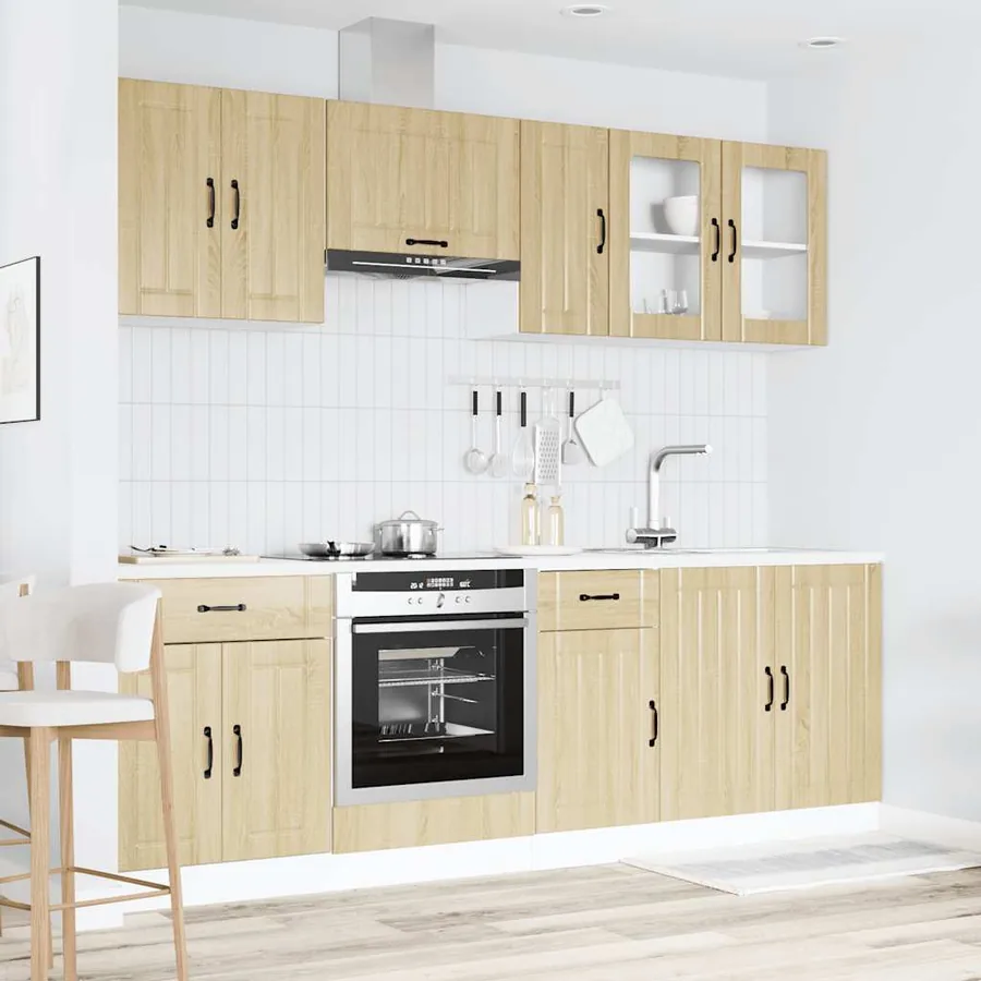 Ensemble de 8 meubles de cuisine "Lucca" en chêne Sonoma - 3