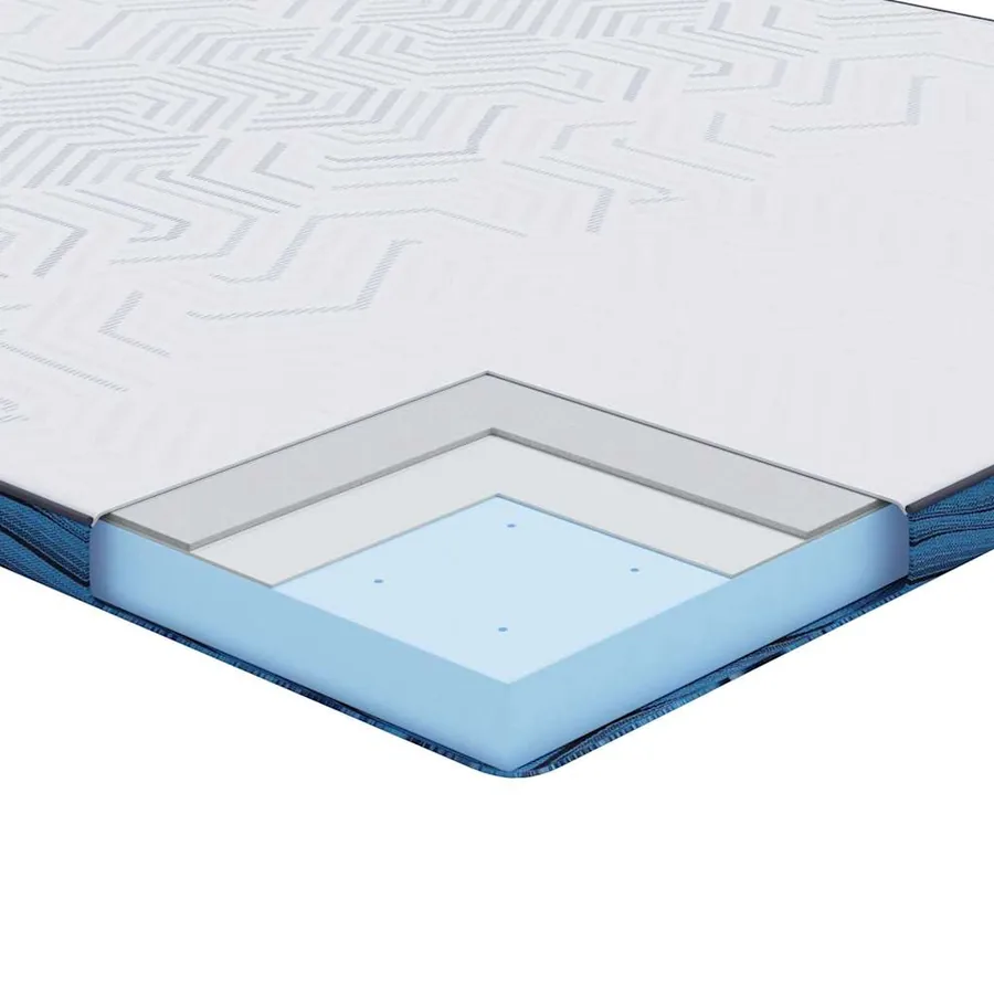 Surmatelas Blanc 90 x 190 cm Tissu jacquard - 10