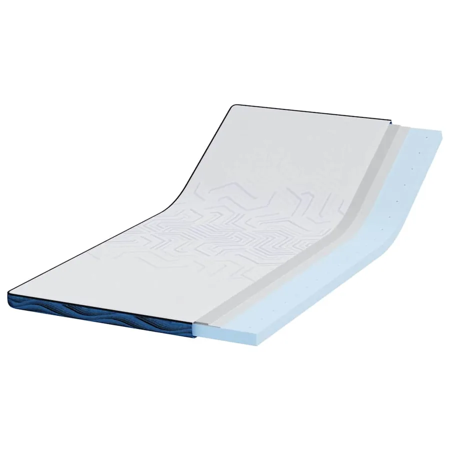 Surmatelas Blanc 90 x 190 cm Tissu jacquard - 3