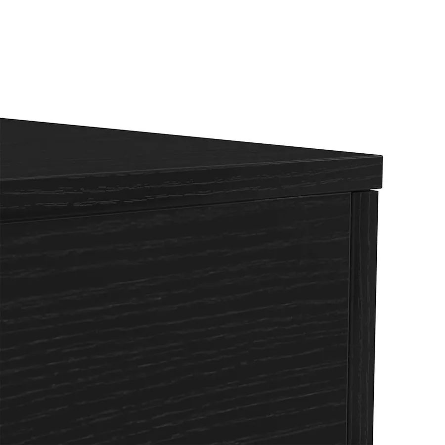 Table basse avec lumières LED chêne noir 50x50x40 cm - 10