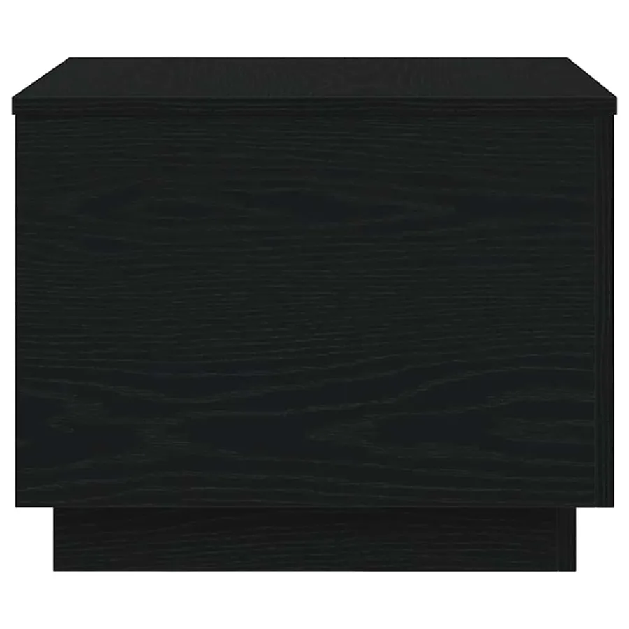 Table basse avec lumières LED chêne noir 50x50x40 cm - 7
