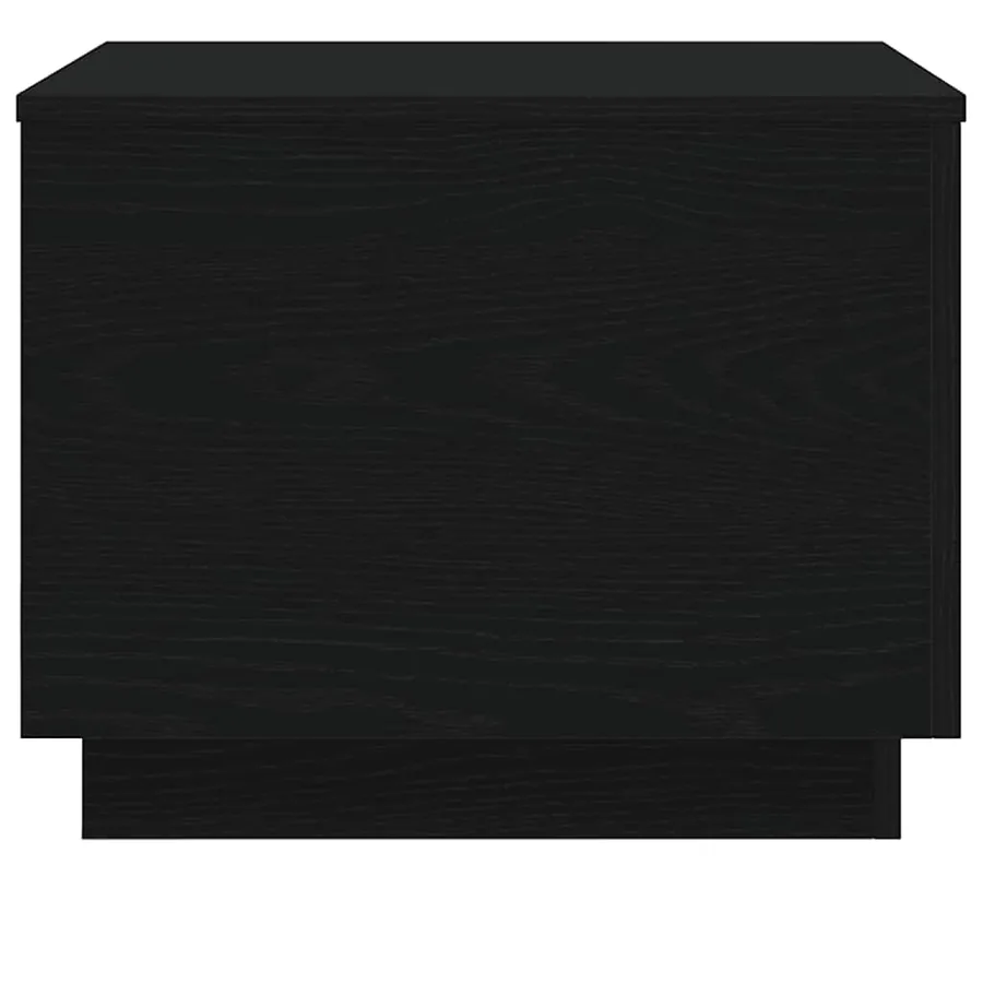 Table basse avec lumières LED chêne noir 50x50x40 cm - 8