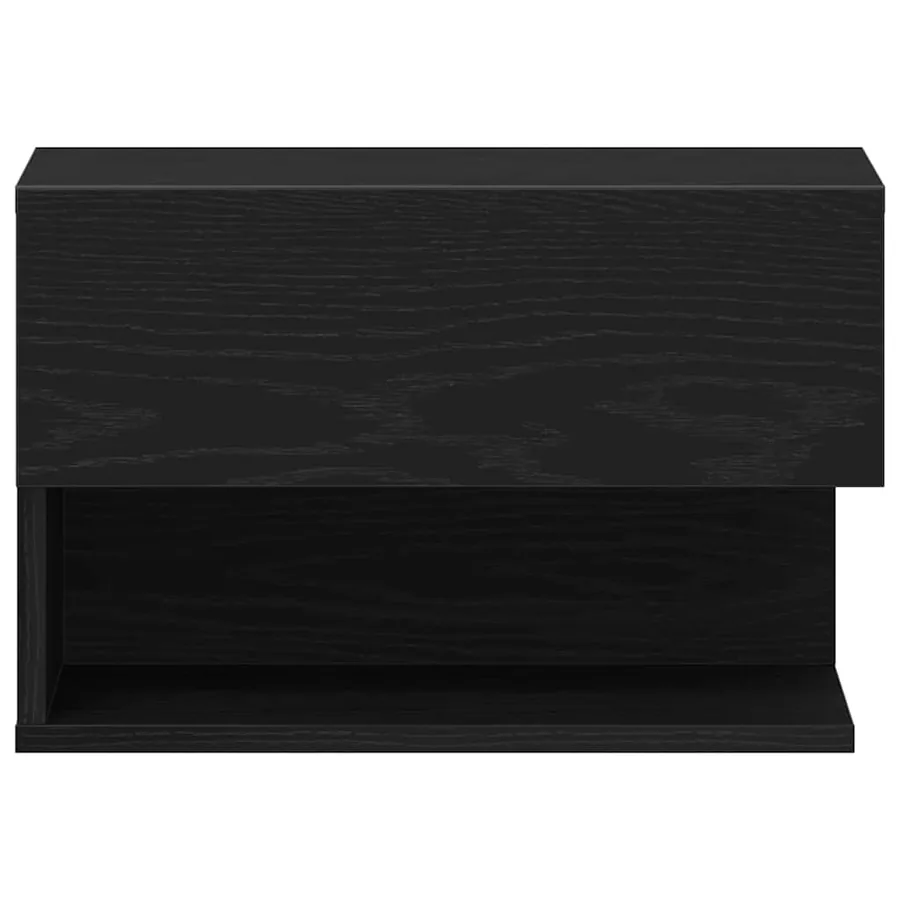 Cabinet de chevet Chêne noir 46 x 30 x 30 cm Bois d'ingénierie - 7