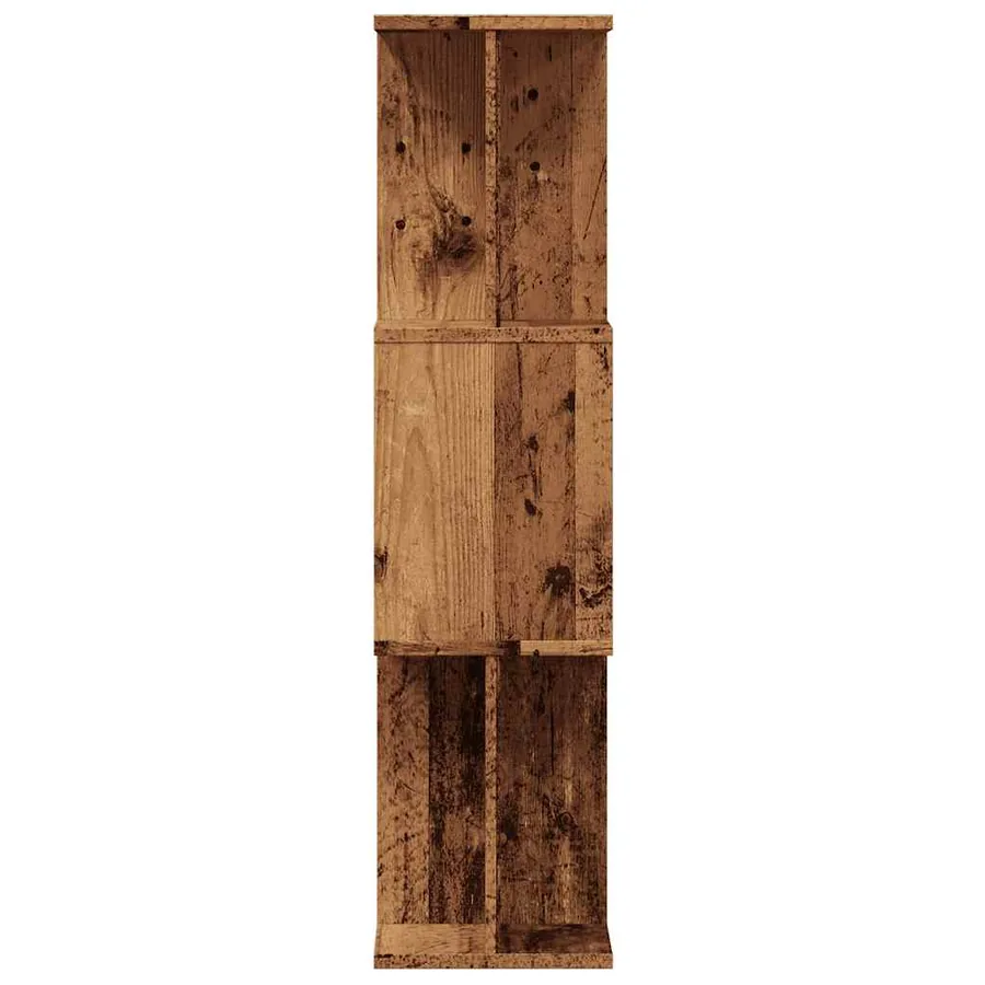 Bibliothèque vieux bois 80x24x96 cm bois d'ingénierie - 5