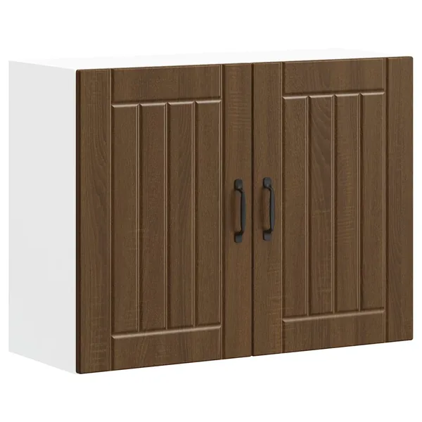 Armoire murale de cuisine Lucca chêne marron bois ingénierie