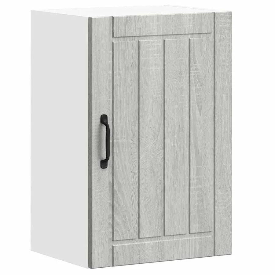 Armoire murale de cuisine Lucca sonoma gris bois ingénierie - 2
