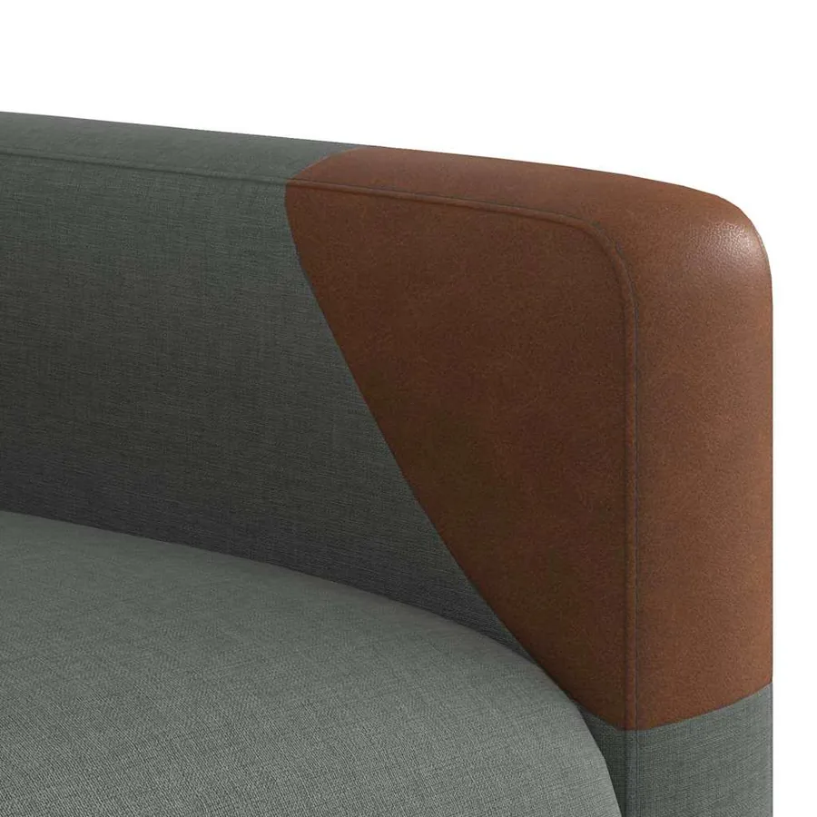 Fauteuil inclinable de massage en tissu gris foncé - 10