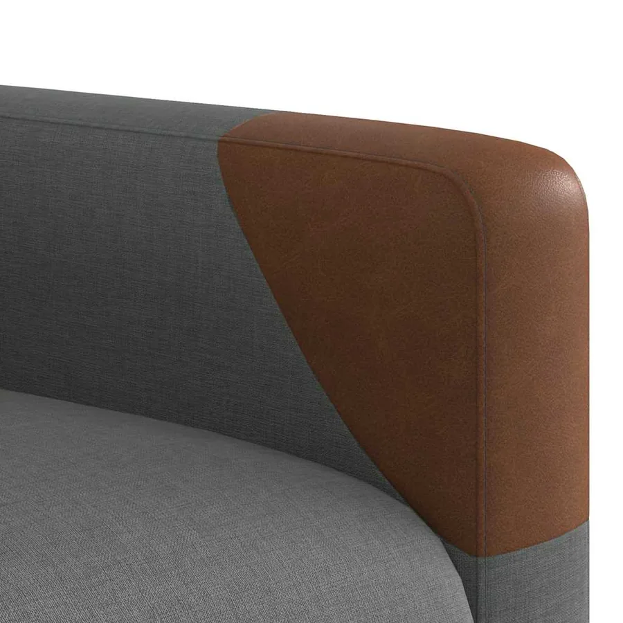 Fauteuil de massage inclinable Gris foncé Tissu - 11