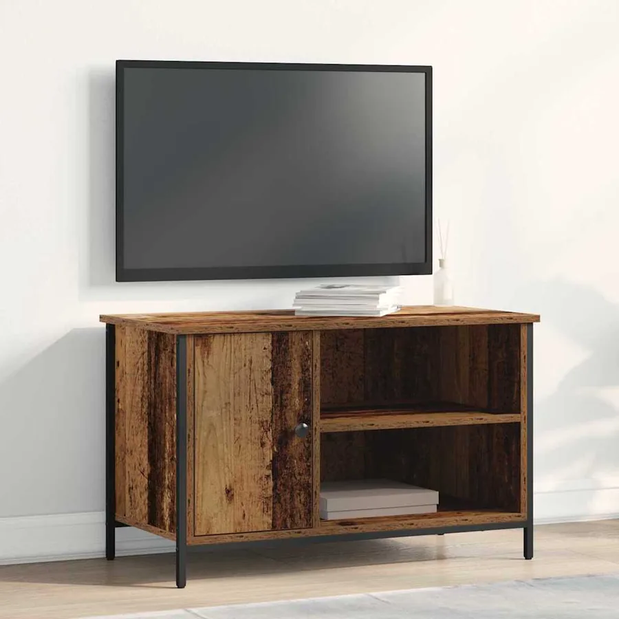 Meuble TV Bois ancien 80 x 40 x 50 cm Bois d'ingénierie
