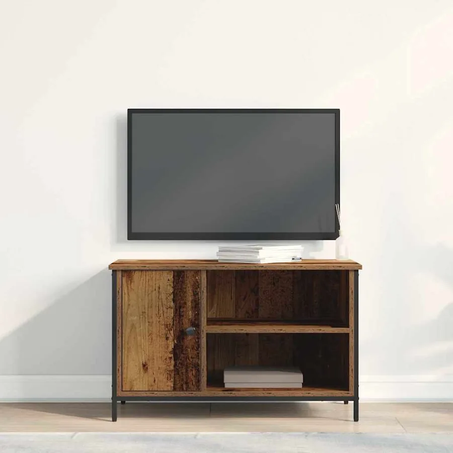 Meuble TV Bois ancien 80 x 40 x 50 cm Bois d'ingénierie - 4