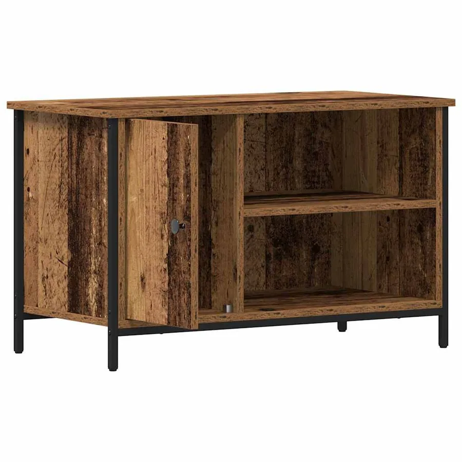 Meuble TV Bois ancien 80 x 40 x 50 cm Bois d'ingénierie - 5