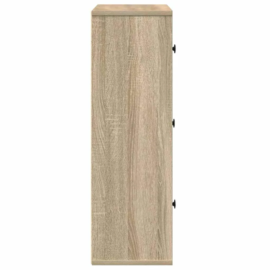 Bibliothèque chêne sonoma 60x24x76,5 cm bois d'ingénierie - 6
