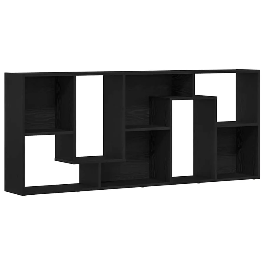 Bibliothèque en chêne noir 67 x 24 x 161 cm bois d'ingénierie - 5