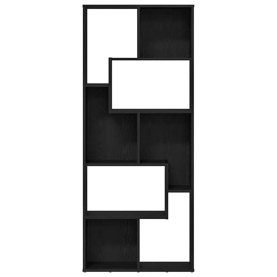 Bibliothèque en chêne noir 67 x 24 x 161 cm bois d'ingénierie - 6