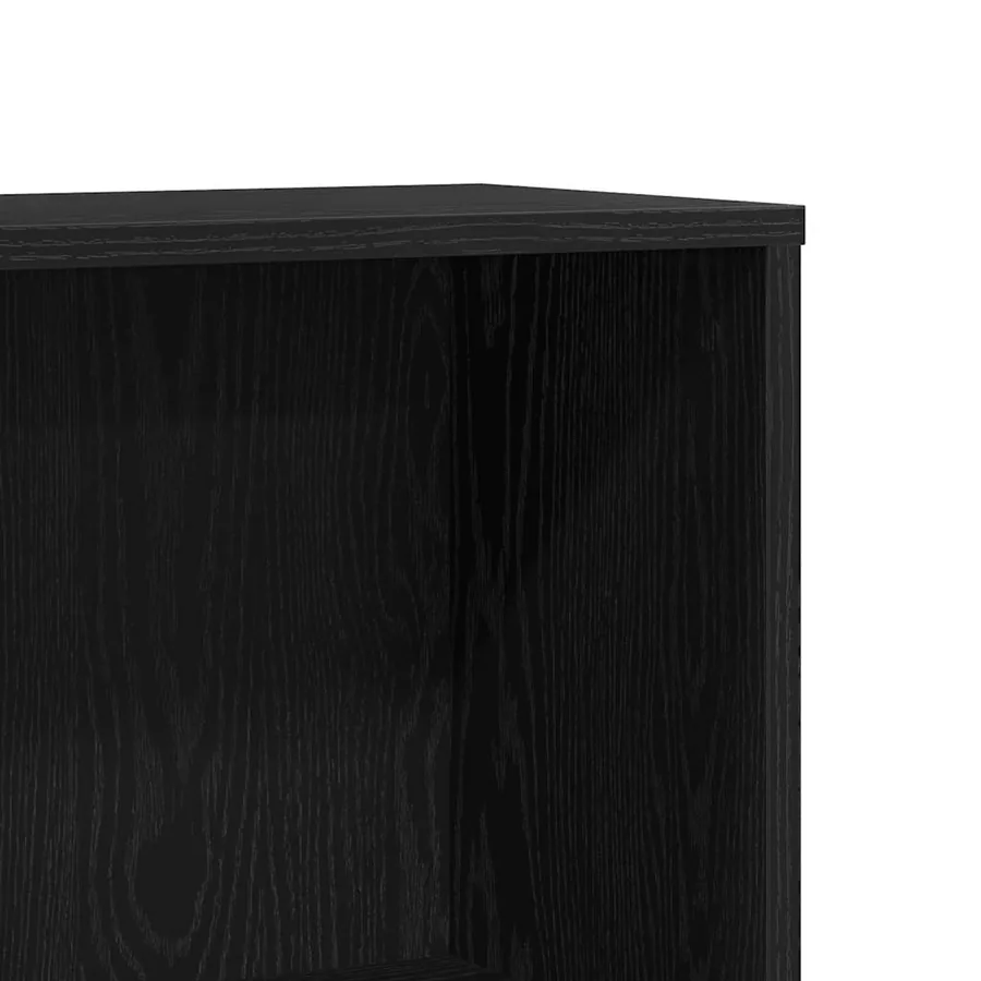 Bibliothèque en chêne noir 67 x 24 x 161 cm bois d'ingénierie - 9
