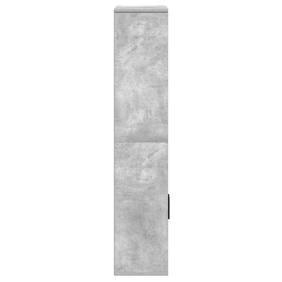 Bibliothèque gris béton 60x24x120 cm bois d'ingénierie - 5