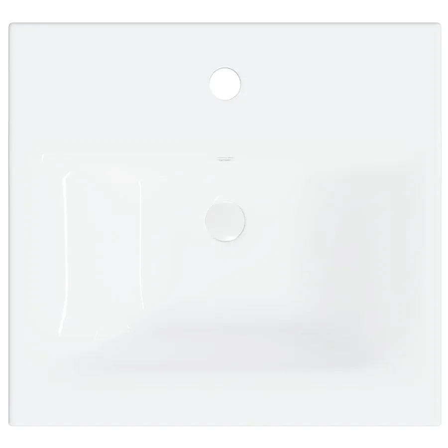 Ensemble de meubles de salle de bain Blanc brillant Aggloméré - 8