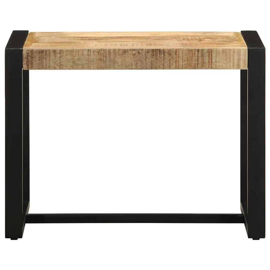 Banc 60x35x45 cm bois massif de manguier - 3