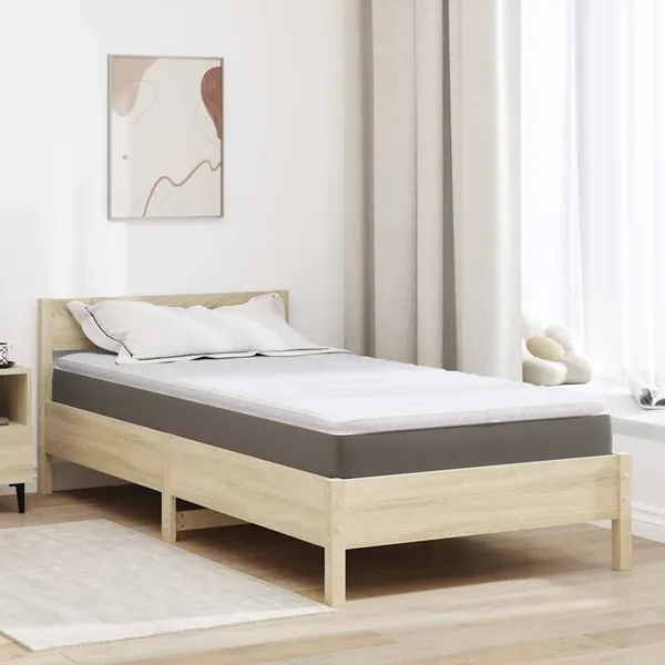 Surmatelas Blanc 90 x 190 cm Tissu en Tricot