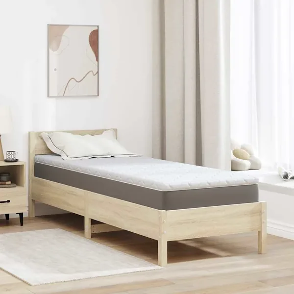 Surmatelas en Coco Blanc 70 x 200 cm Tissu jacquard