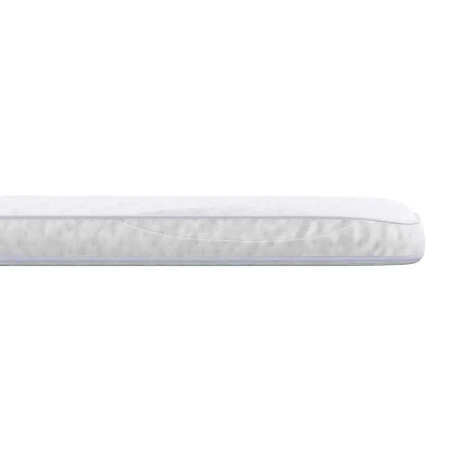 Surmatelas Blanc 100 x 200 cm Tissu en Tricot - 6