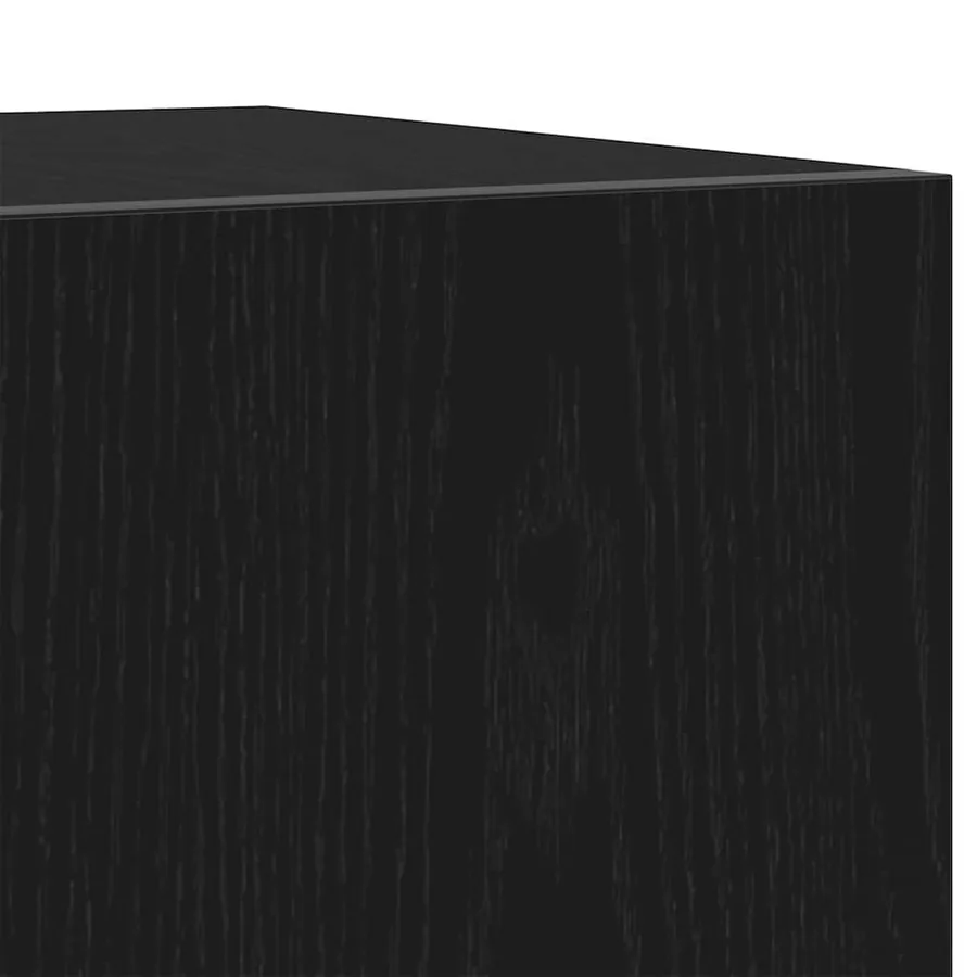 Meuble TV Noir 160 x 35 x 40 cm Bois d'ingénierie - 10
