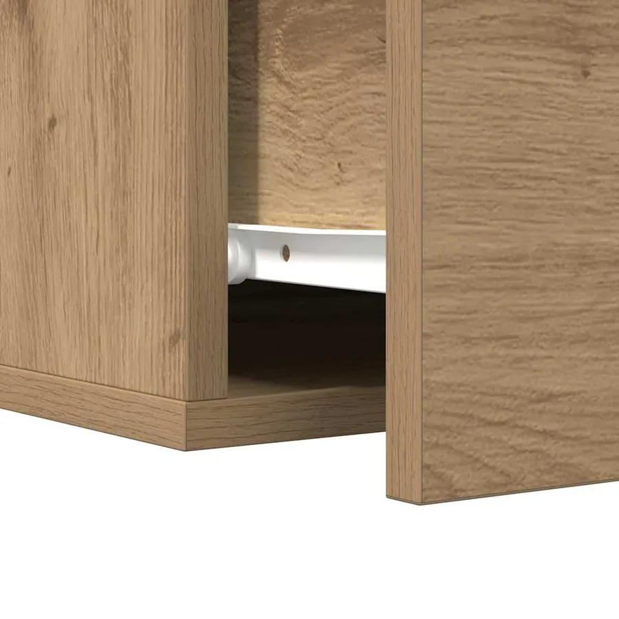 Cabinet de chevet 2 pc 35 x 35 x 20 cm Bois d'ingénierie - 9