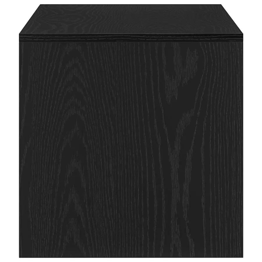 Meuble TV chêne noir 100x40x40 cm bois d'ingénierie - 6
