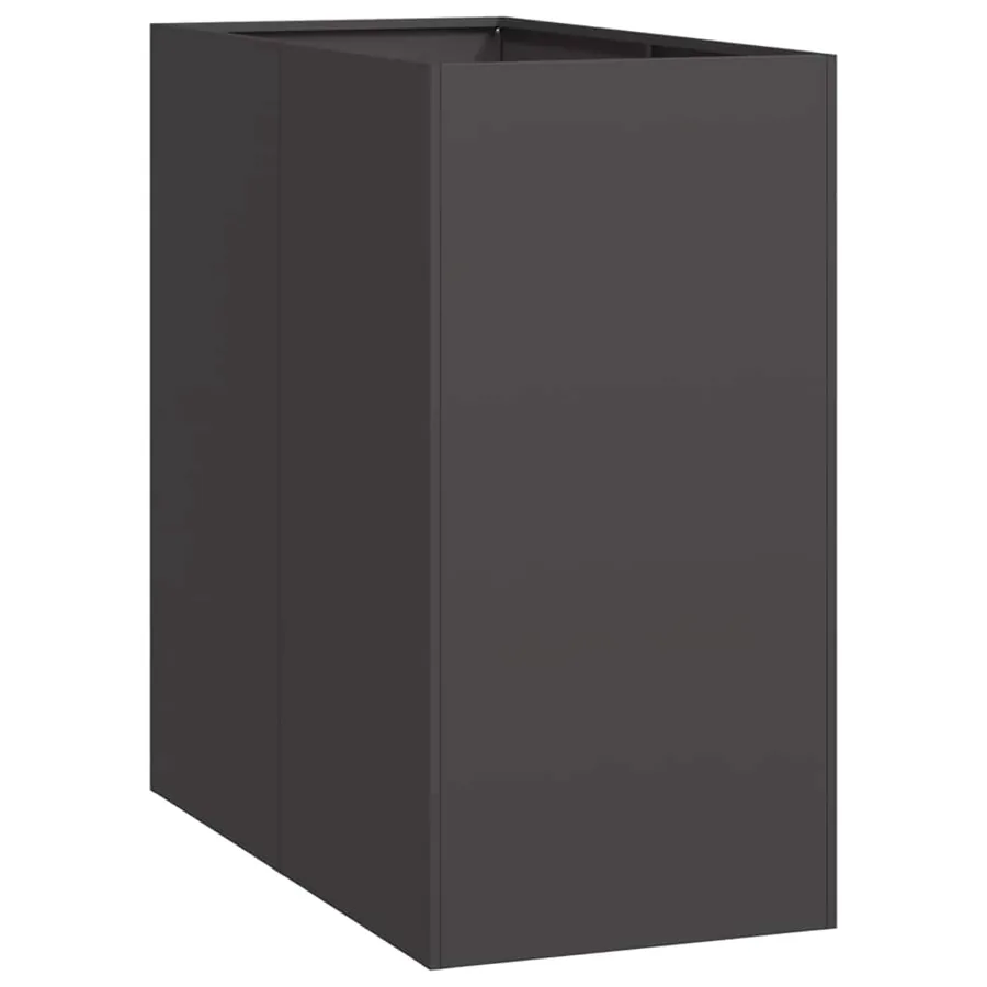 Jardinière noir 40x80x80 cm acier - 2