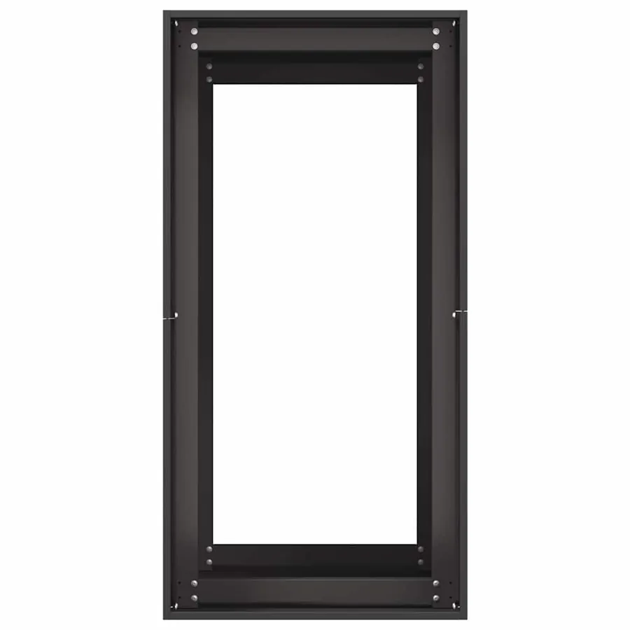 Jardinière noir 40x80x80 cm acier - 5