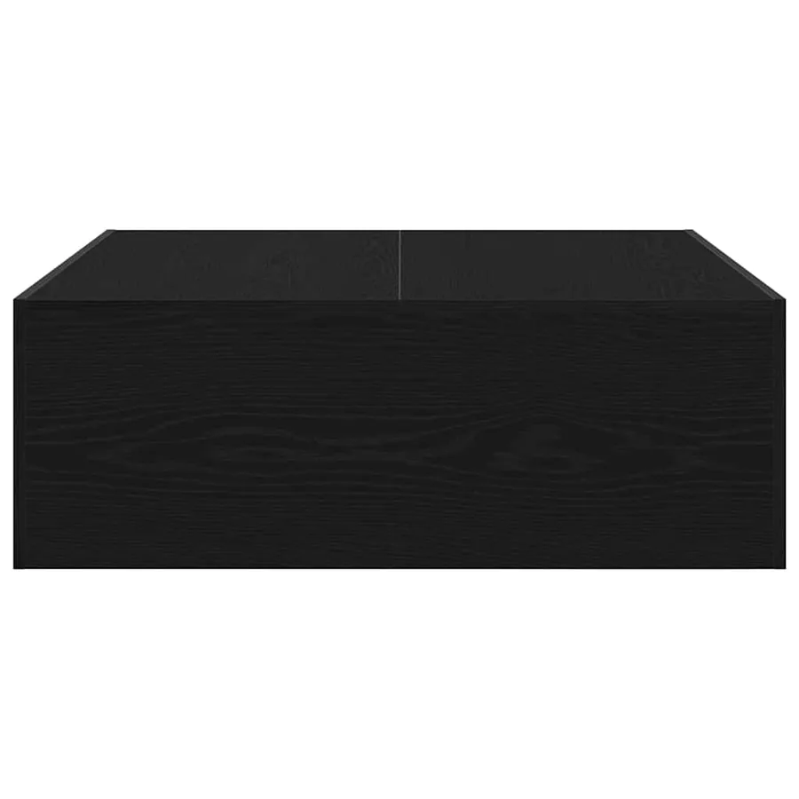 Table basse Chêne noir 100 x 100 x 35 cm Bois d'ingénierie - 7
