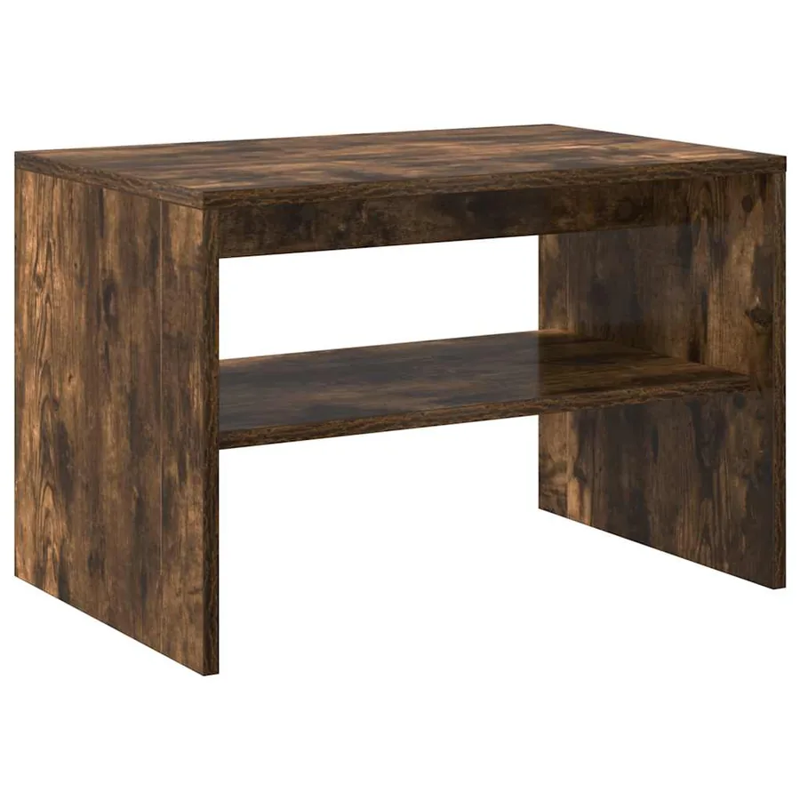 Meuble TV chêne fumé 60x40x40 cm bois d'ingénierie - 7