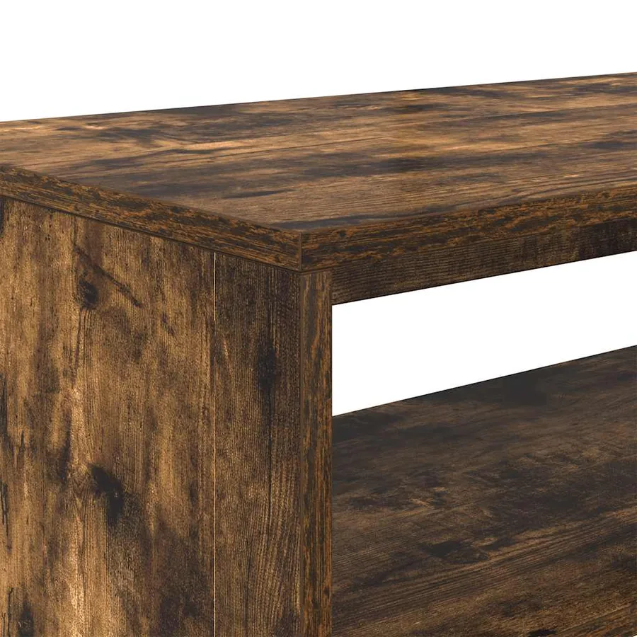 Meuble TV chêne fumé 60x40x40 cm bois d'ingénierie - 8