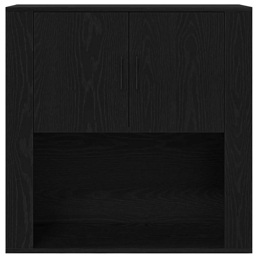 Meuble mural Chêne noir 80 x 33 x 80 cm Bois d'ingénierie - 6