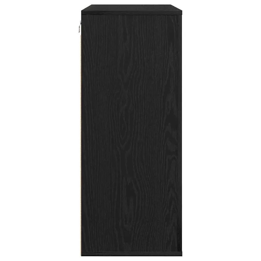 Meuble mural Chêne noir 80 x 33 x 80 cm Bois d'ingénierie - 7